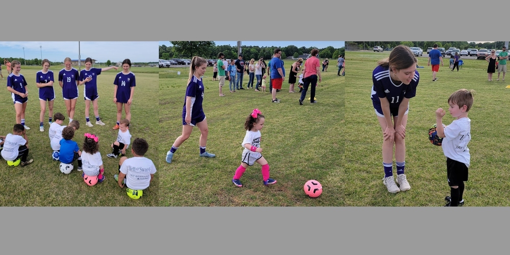 Soccer Girls Teach Toddlers