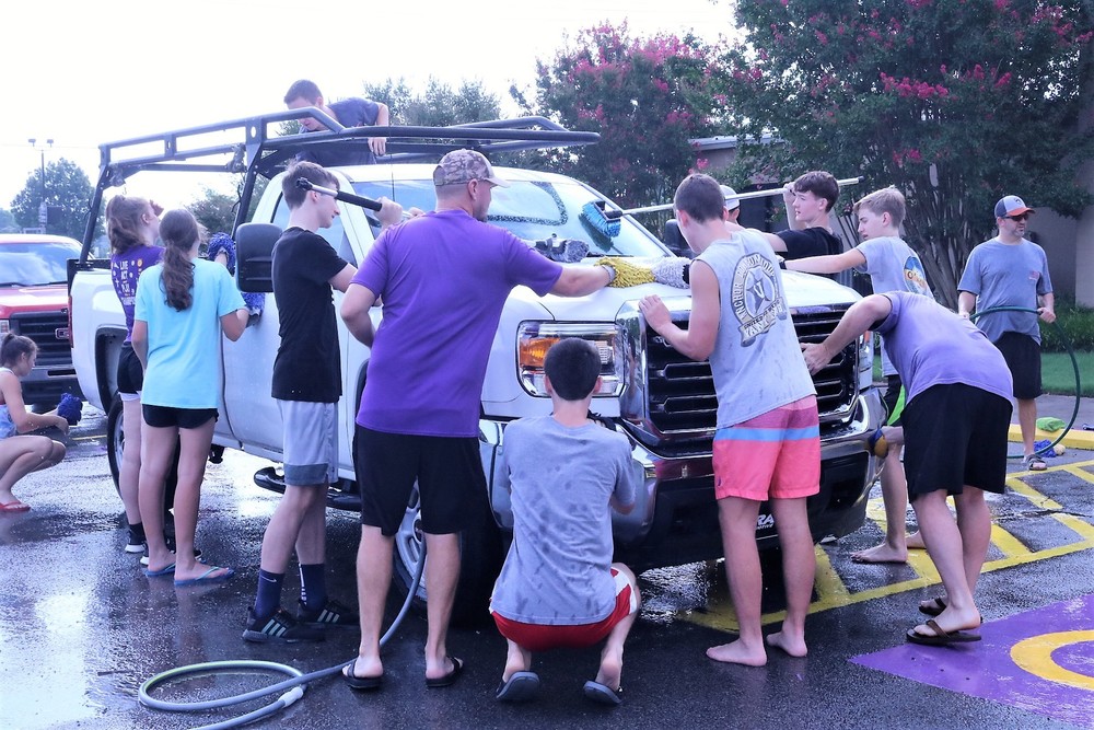 The St. Joseph Booster Club is holding a fundraising car wash today. 