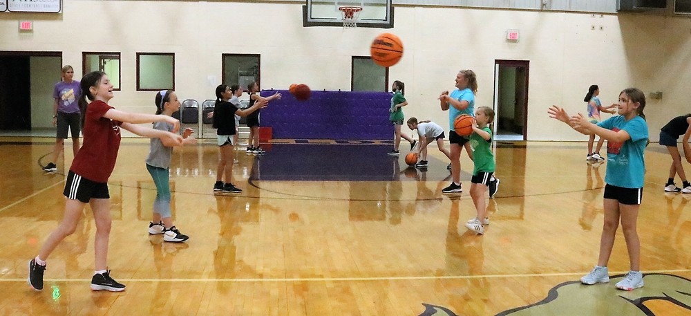 The St. Joseph Basketball camp for incoming 1st-7th graders continued today. 