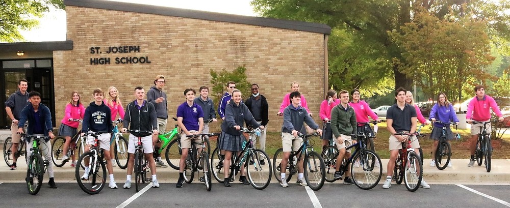 Seniors Ride Bikes To School