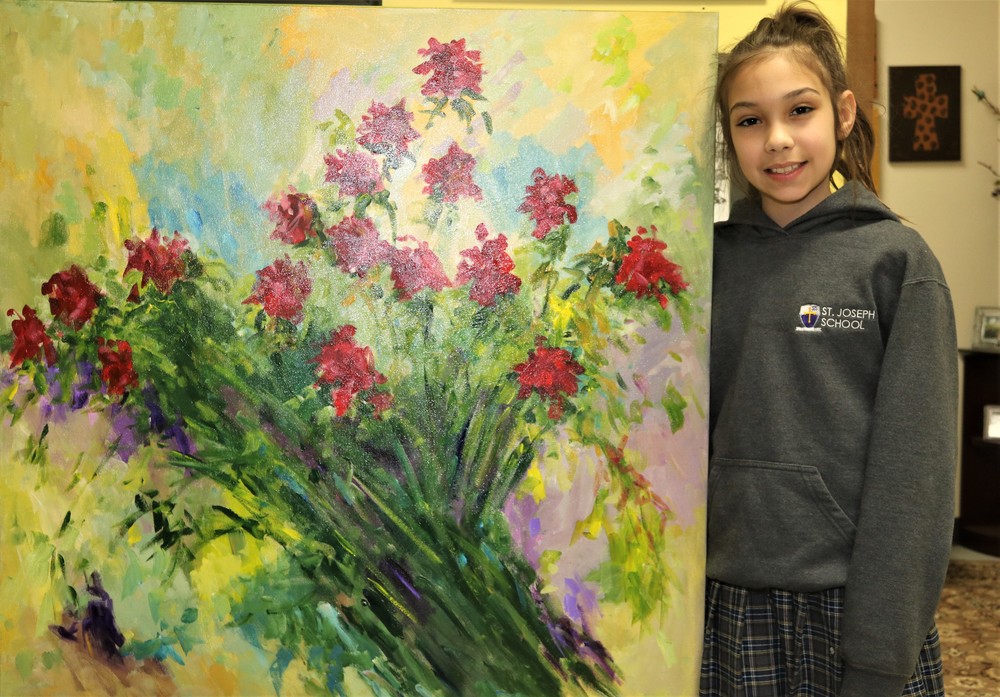Middle School Student Wins Painting