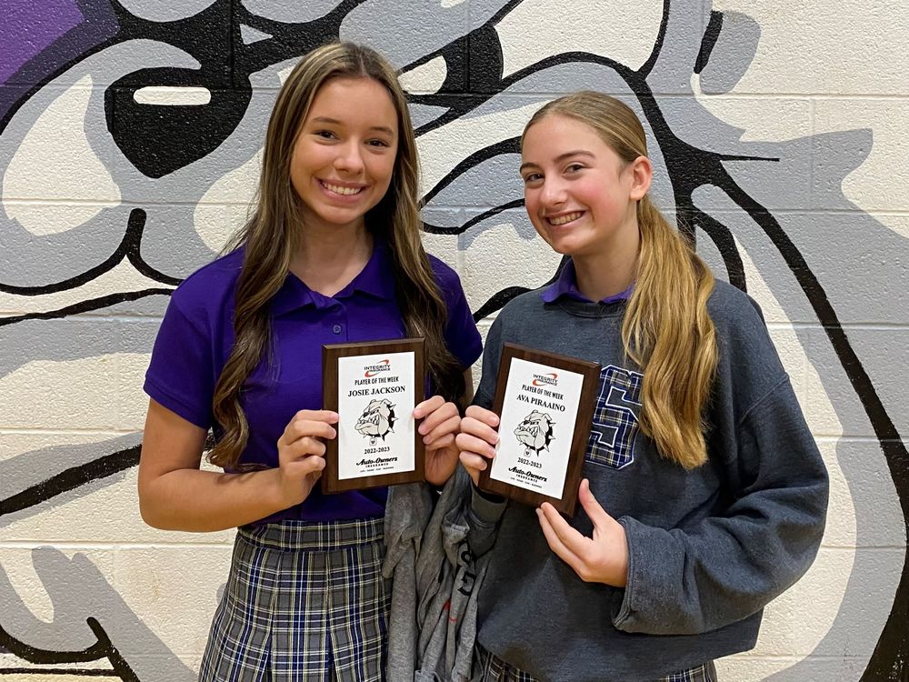 Josie Jackson and Ava Piraino are our "Players of the Week.." 
