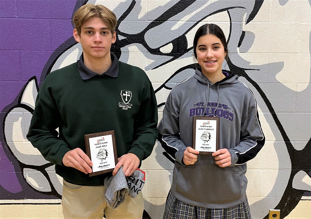 Jake Hill and Kate Nabholz are this week's Integrity Insurance Players of the Week