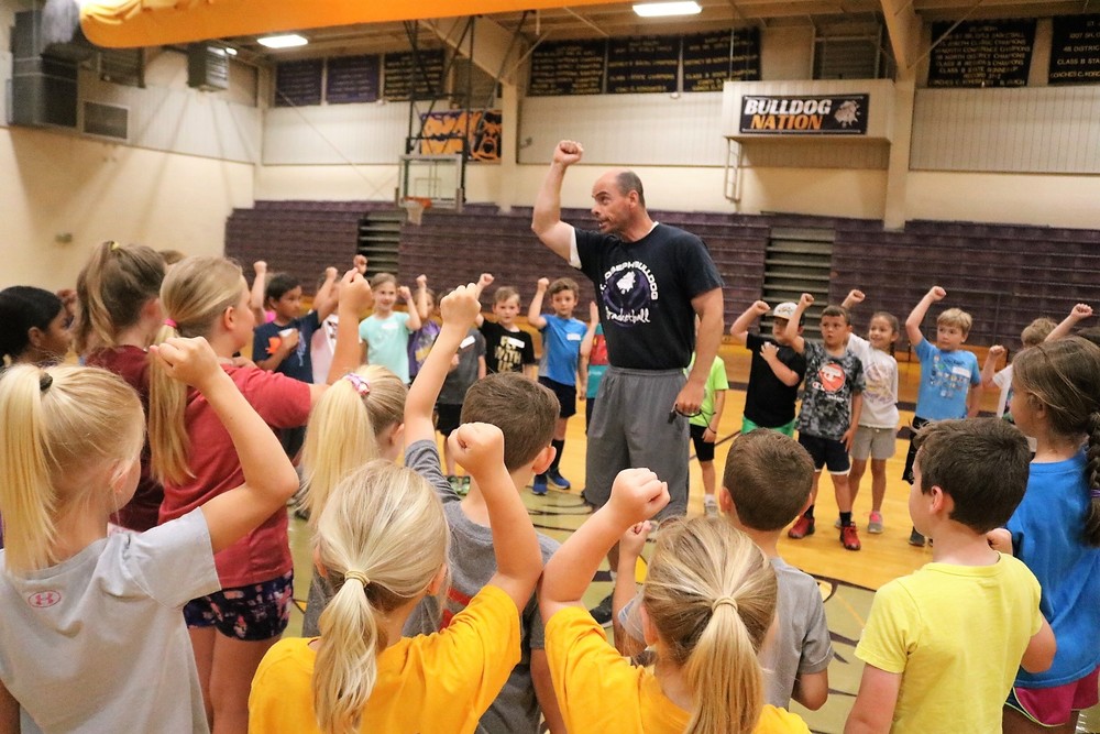 Basketball camps for children going into grades 1-7 have begun this week. 