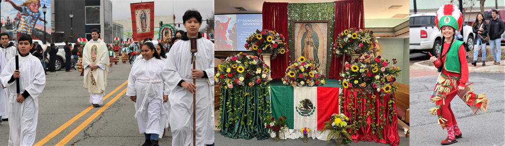 Two Hispanic students from St. Joseph participate in Our Lady of Guadalupe observance 