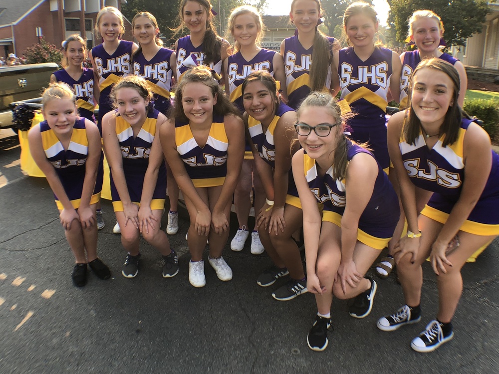Cheerleaders Lead the Way at Fair Parade