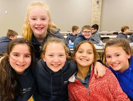 Students All Smiles on Hamburger Day